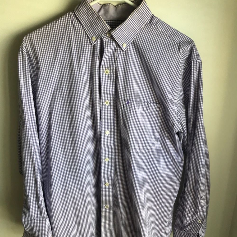 IZOD - checkered button down